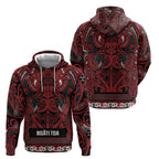 Aotearoa Iwi Ngati Toa Hoodie Maori Wharenui House Tribal Pattern