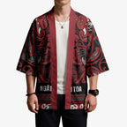 Aotearoa Iwi Ngati Toa Kimono Maori Wharenui House Tribal Pattern