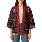 Aotearoa Iwi Ngati Toa Kimono Maori Wharenui House Tribal Pattern