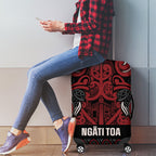 Aotearoa Iwi Ngati Toa Luggage Cover Maori Wharenui House Tribal Pattern