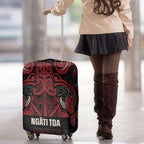 Aotearoa Iwi Ngati Toa Luggage Cover Maori Wharenui House Tribal Pattern