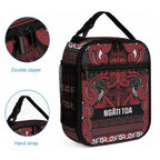 Aotearoa Iwi Ngati Toa Lunch Bag Maori Wharenui House Tribal Pattern