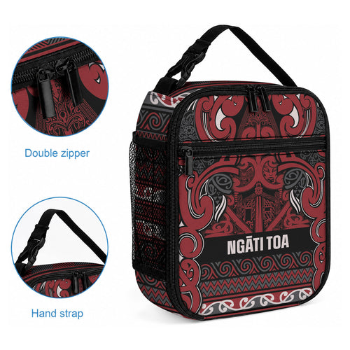 Aotearoa Iwi Ngati Toa Lunch Bag Maori Wharenui House Tribal Pattern