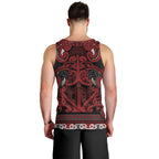 Aotearoa Iwi Ngati Toa Men Tank Top Maori Wharenui House Tribal Pattern