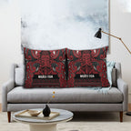 Aotearoa Iwi Ngati Toa Pillow Cover Maori Wharenui House Tribal Pattern