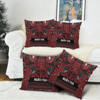 Aotearoa Iwi Ngati Toa Pillow Cover Maori Wharenui House Tribal Pattern