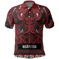 Aotearoa Iwi Ngati Toa Polo Shirt Maori Wharenui House Tribal Pattern