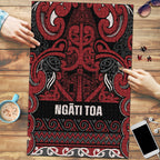 Aotearoa Iwi Ngati Toa Puzzle Maori Wharenui House Tribal Pattern