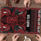 Aotearoa Iwi Ngati Toa Puzzle Maori Wharenui House Tribal Pattern