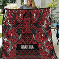 Aotearoa Iwi Ngati Toa Quilt Maori Wharenui House Tribal Pattern