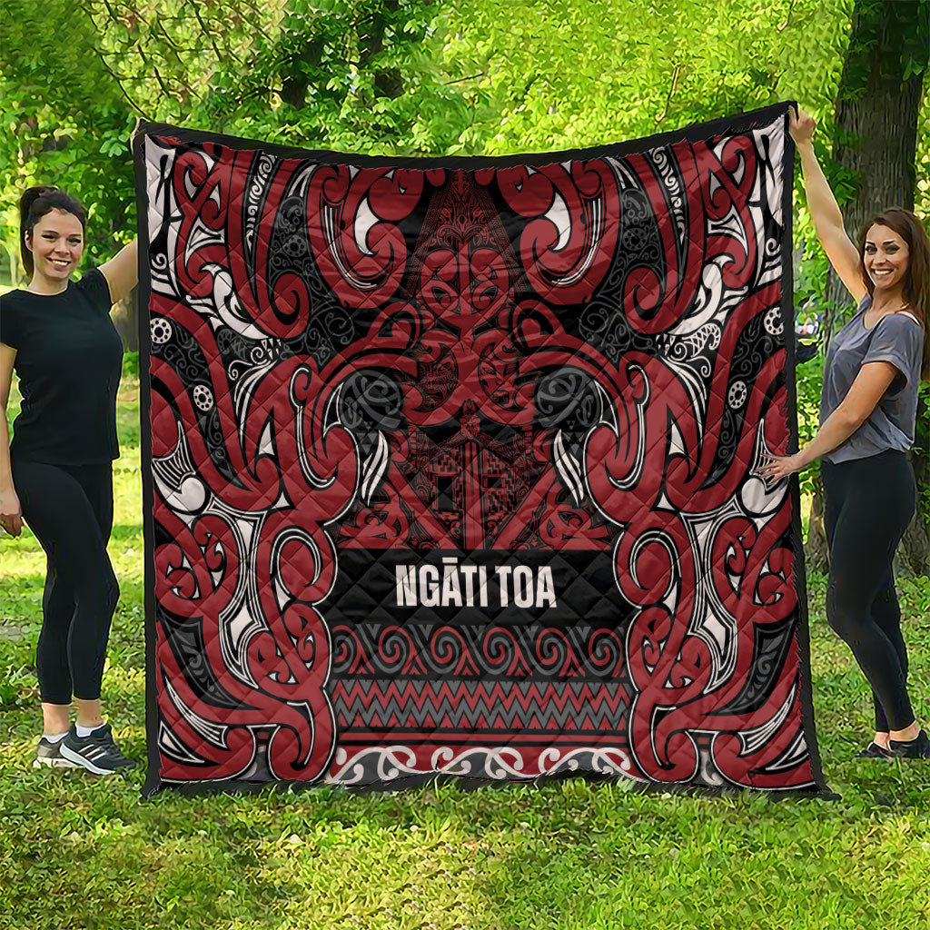 Aotearoa Iwi Ngati Toa Quilt Maori Wharenui House Tribal Pattern