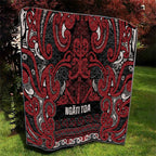 Aotearoa Iwi Ngati Toa Quilt Maori Wharenui House Tribal Pattern