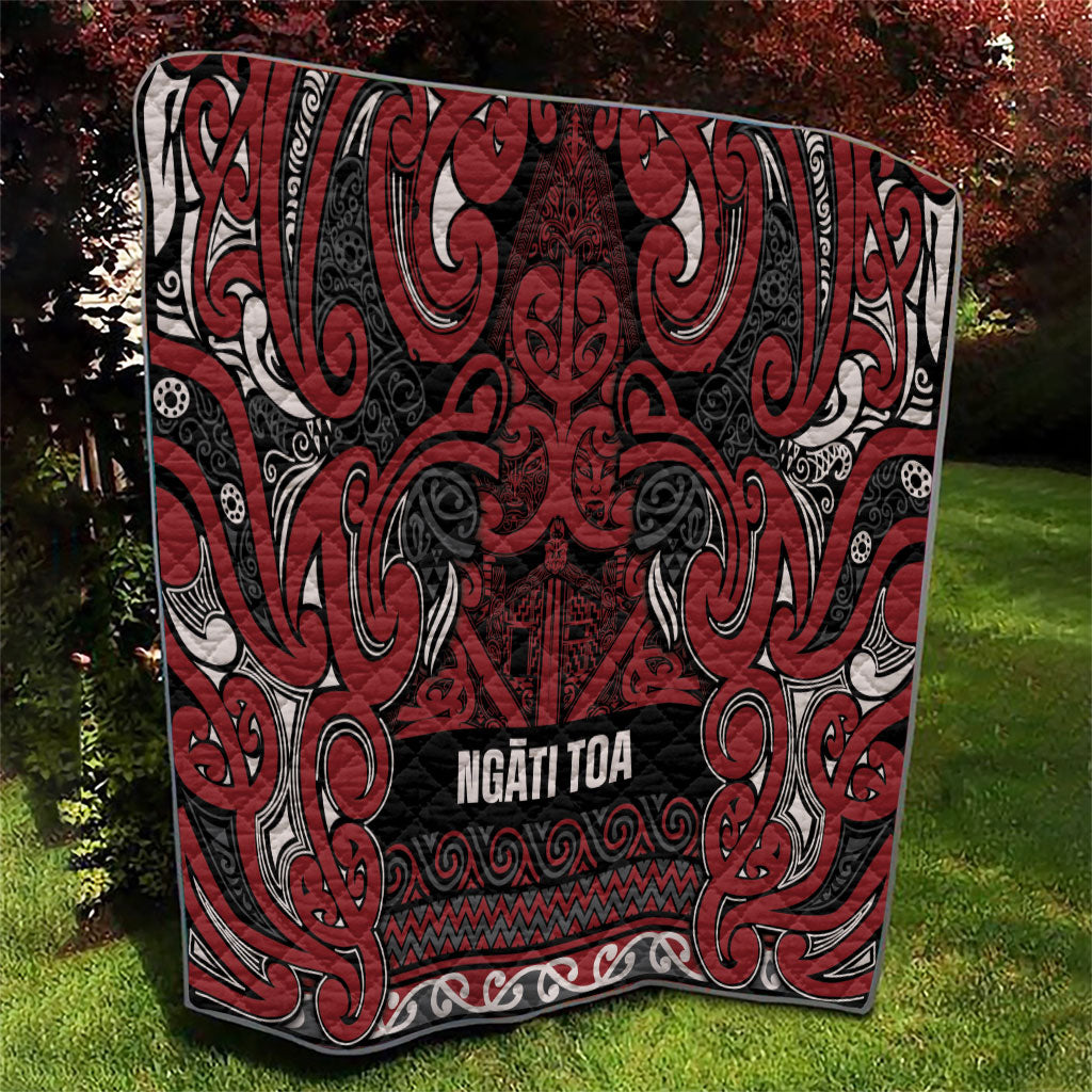 Aotearoa Iwi Ngati Toa Quilt Maori Wharenui House Tribal Pattern