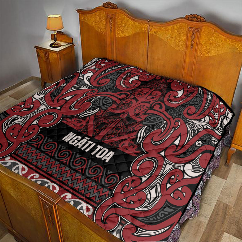 Aotearoa Iwi Ngati Toa Quilt Maori Wharenui House Tribal Pattern