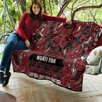 Aotearoa Iwi Ngati Toa Quilt Maori Wharenui House Tribal Pattern