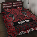 Aotearoa Iwi Ngati Toa Quilt Bed Set Maori Wharenui House Tribal Pattern
