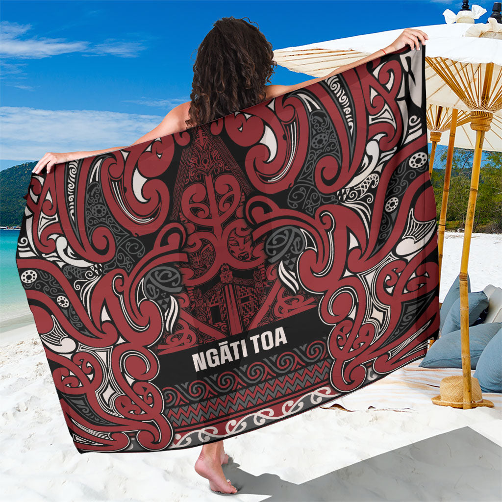 Aotearoa Iwi Ngati Toa Sarong Maori Wharenui House Tribal Pattern