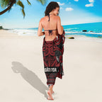 Aotearoa Iwi Ngati Toa Sarong Maori Wharenui House Tribal Pattern