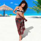 Aotearoa Iwi Ngati Toa Sarong Maori Wharenui House Tribal Pattern