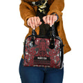 Aotearoa Iwi Ngati Toa Shoulder Handbag Maori Wharenui House Tribal Pattern
