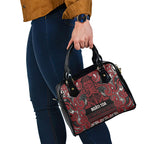 Aotearoa Iwi Ngati Toa Shoulder Handbag Maori Wharenui House Tribal Pattern