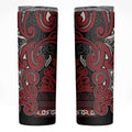 Aotearoa Iwi Ngati Toa Skinny Tumbler Maori Wharenui House Tribal Pattern