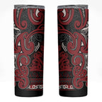 Aotearoa Iwi Ngati Toa Skinny Tumbler Maori Wharenui House Tribal Pattern