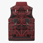 Aotearoa Iwi Ngati Toa Sleeveless Puffer Jacket Maori Wharenui House Tribal Pattern