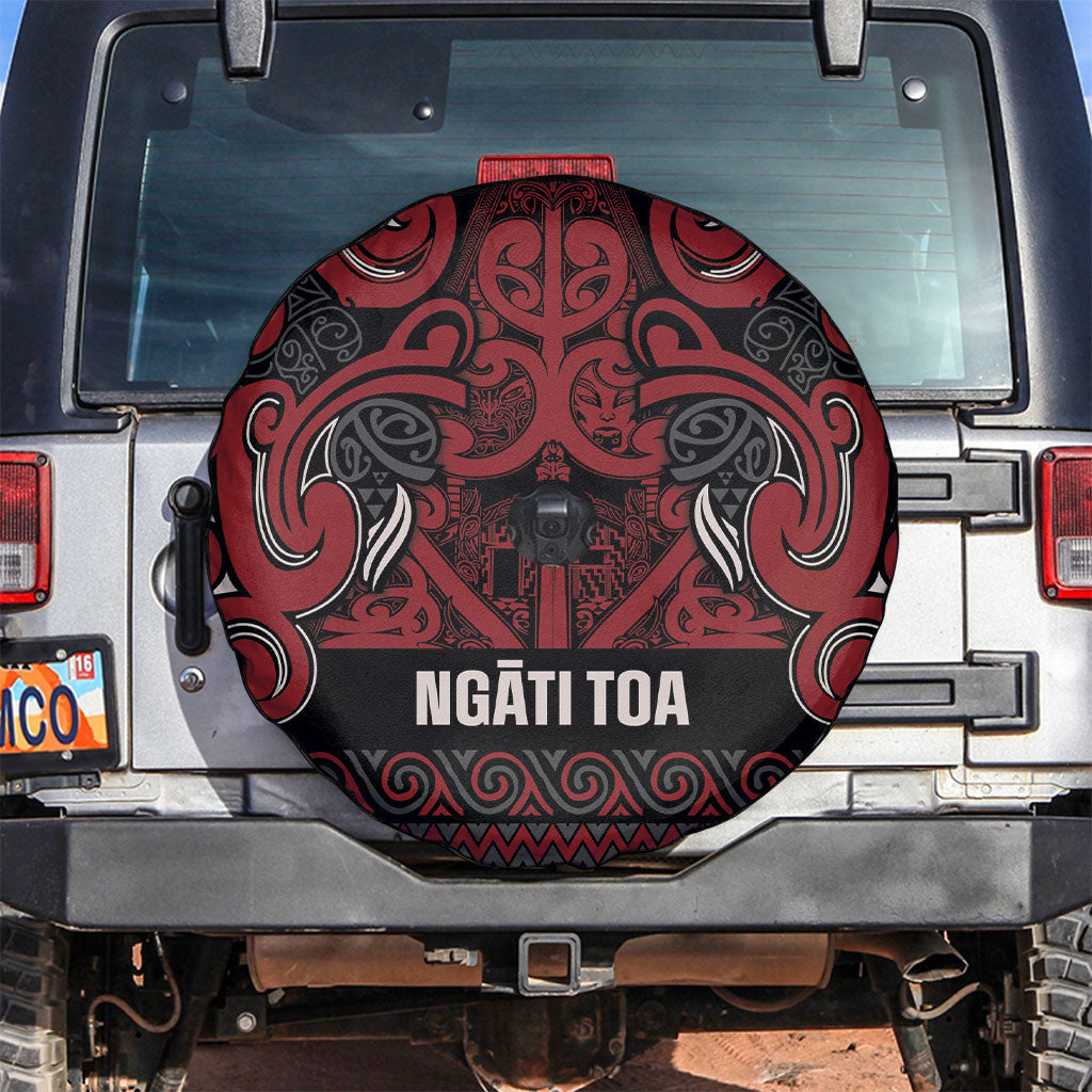 Aotearoa Iwi Ngati Toa Spare Tire Cover Maori Wharenui House Tribal Pattern