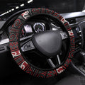 Aotearoa Iwi Ngati Toa Steering Wheel Cover Maori Wharenui House Tribal Pattern