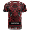 Aotearoa Iwi Ngati Toa T Shirt Maori Wharenui House Tribal Pattern