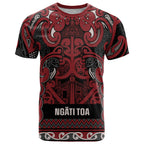 Aotearoa Iwi Ngati Toa T Shirt Maori Wharenui House Tribal Pattern