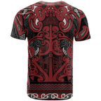 Aotearoa Iwi Ngati Toa T Shirt Maori Wharenui House Tribal Pattern