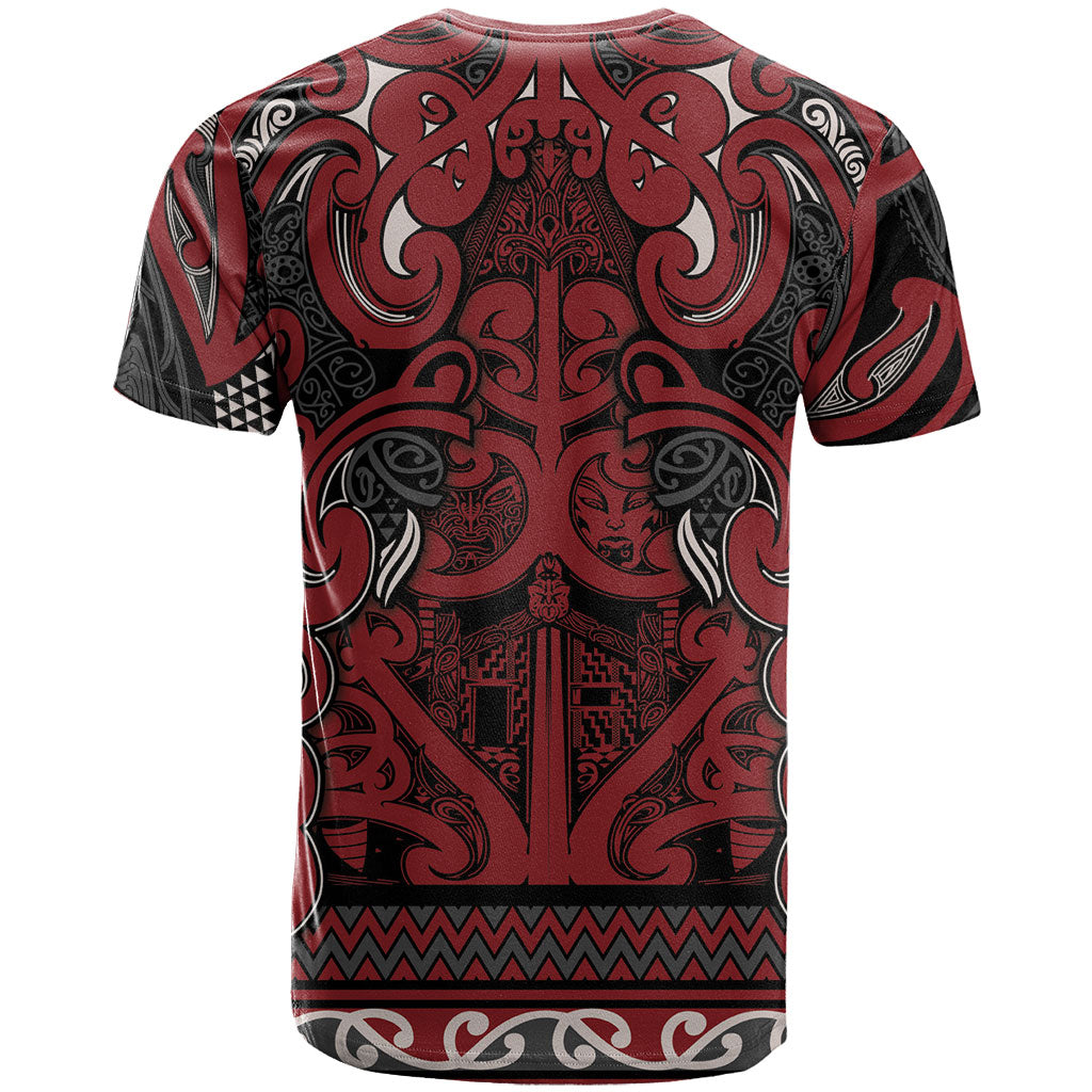 Aotearoa Iwi Ngati Toa T Shirt Maori Wharenui House Tribal Pattern