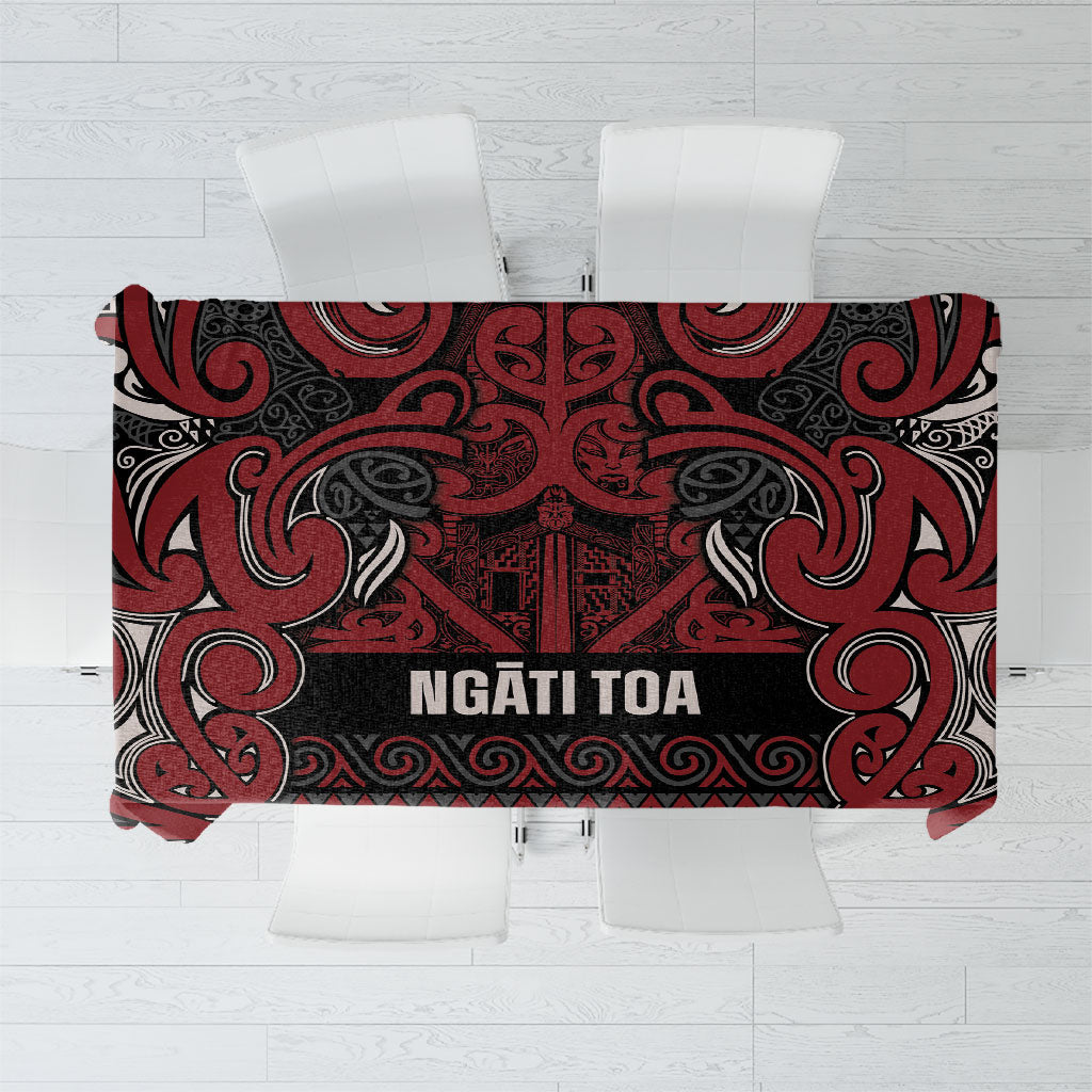 Aotearoa Iwi Ngati Toa Tablecloth Maori Wharenui House Tribal Pattern