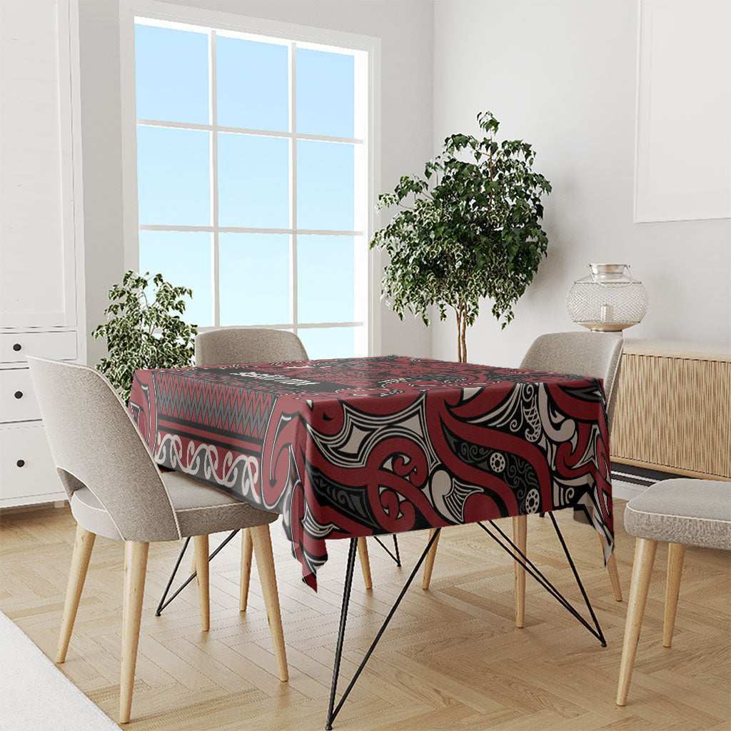 Aotearoa Iwi Ngati Toa Tablecloth Maori Wharenui House Tribal Pattern