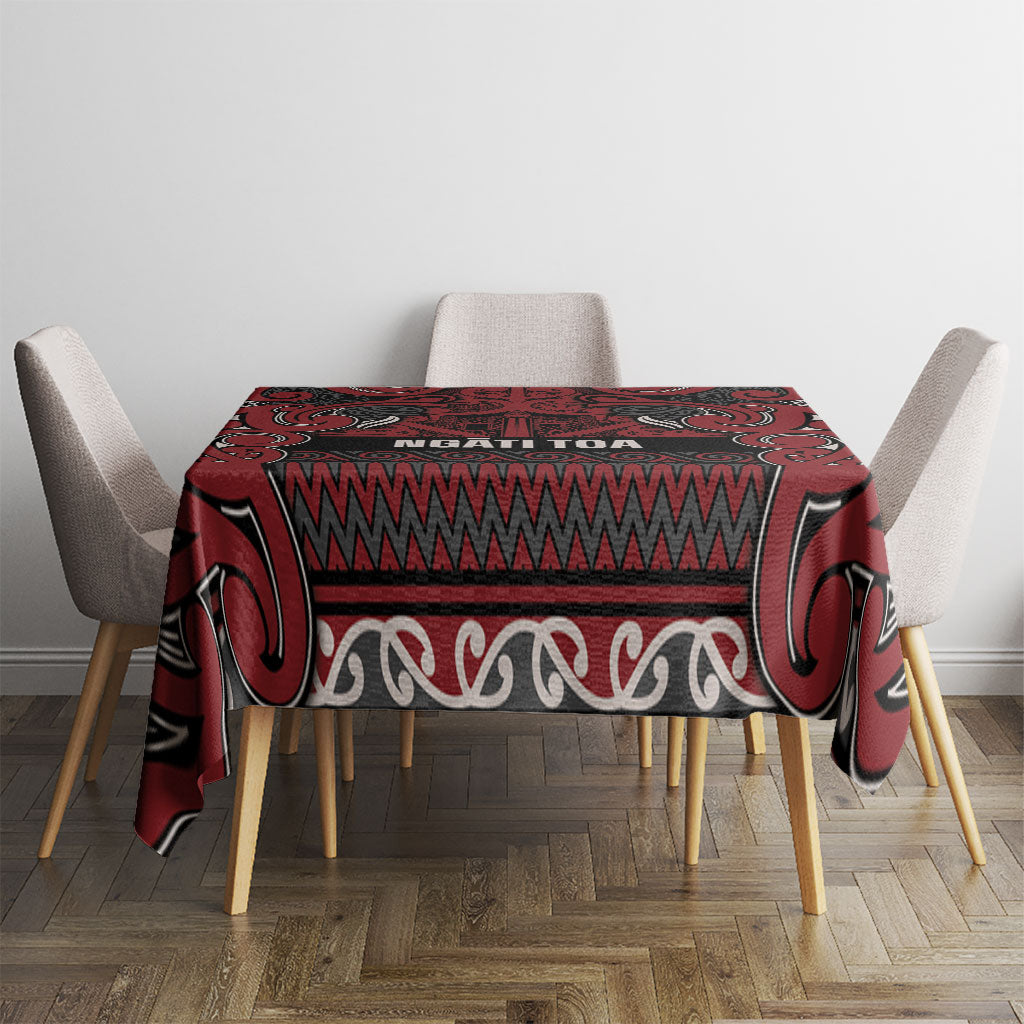 Aotearoa Iwi Ngati Toa Tablecloth Maori Wharenui House Tribal Pattern