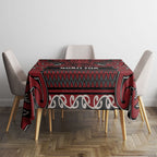 Aotearoa Iwi Ngati Toa Tablecloth Maori Wharenui House Tribal Pattern