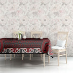 Aotearoa Iwi Ngati Toa Tablecloth Maori Wharenui House Tribal Pattern