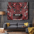 Aotearoa Iwi Ngati Toa Tapestry Maori Wharenui House Tribal Pattern