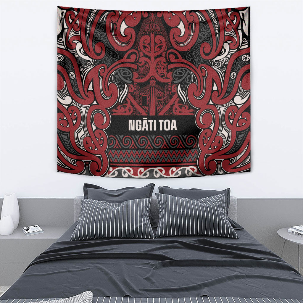 Aotearoa Iwi Ngati Toa Tapestry Maori Wharenui House Tribal Pattern