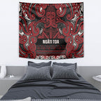 Aotearoa Iwi Ngati Toa Tapestry Maori Wharenui House Tribal Pattern