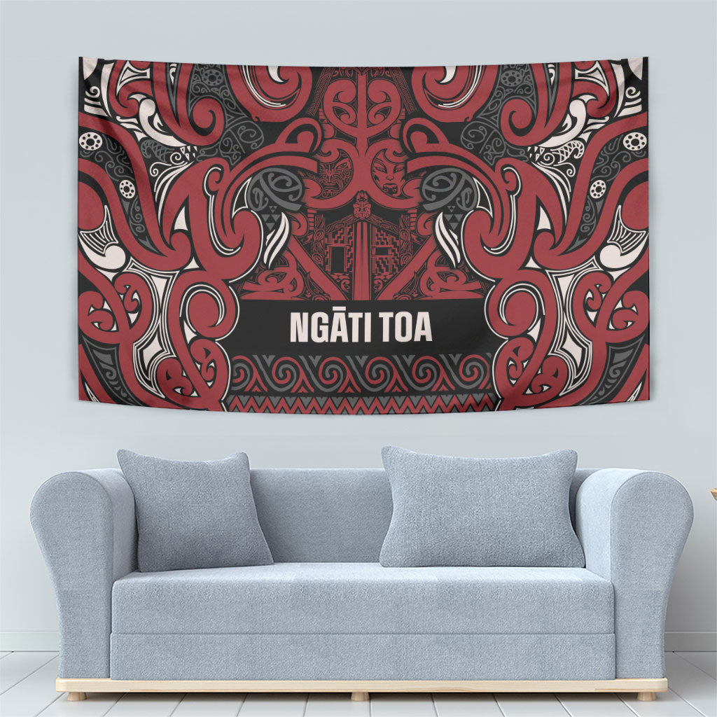 Aotearoa Iwi Ngati Toa Tapestry Maori Wharenui House Tribal Pattern