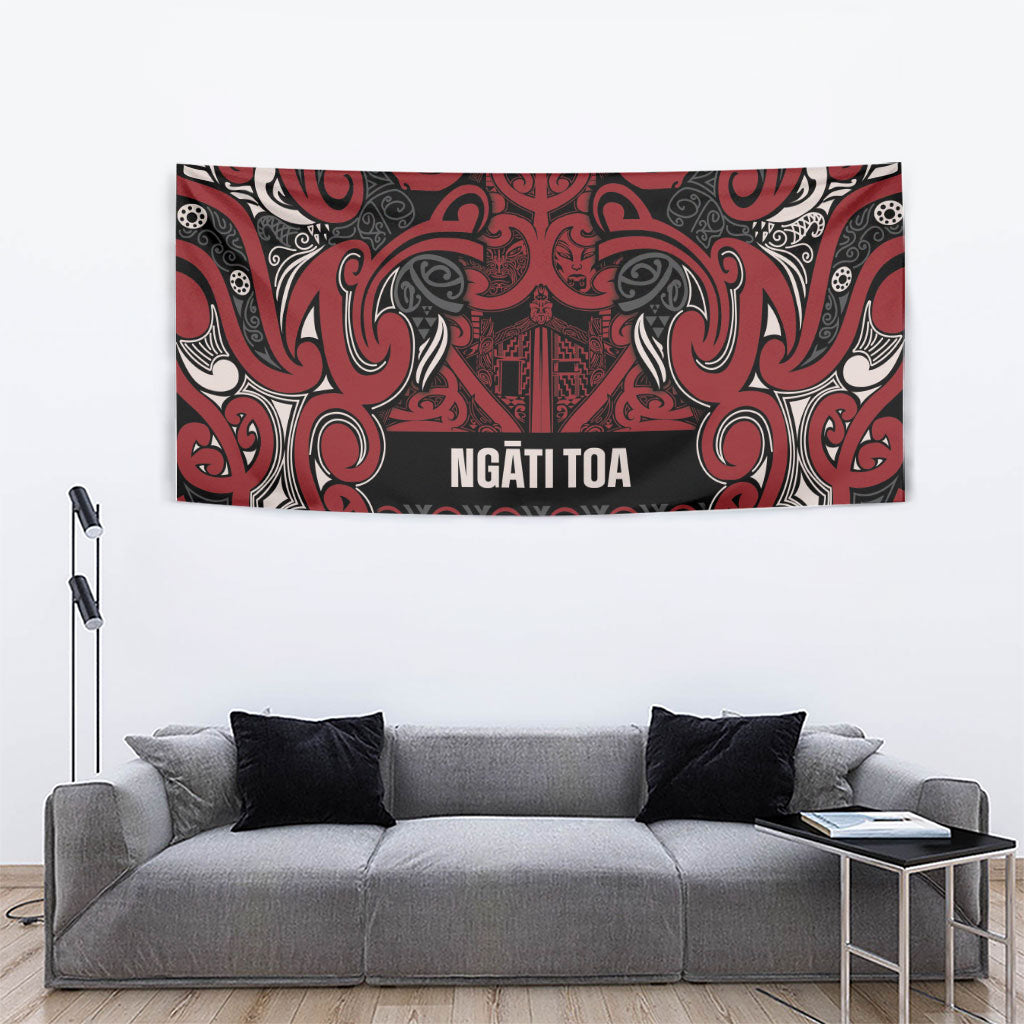 Aotearoa Iwi Ngati Toa Tapestry Maori Wharenui House Tribal Pattern