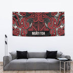 Aotearoa Iwi Ngati Toa Tapestry Maori Wharenui House Tribal Pattern