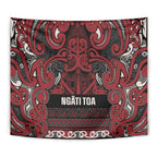 Aotearoa Iwi Ngati Toa Tapestry Maori Wharenui House Tribal Pattern