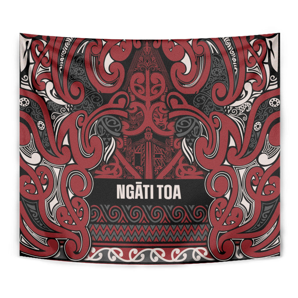 Aotearoa Iwi Ngati Toa Tapestry Maori Wharenui House Tribal Pattern