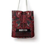 Aotearoa Iwi Ngati Toa Tote Bag Maori Wharenui House Tribal Pattern