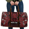 Aotearoa Iwi Ngati Toa Travel Bag Maori Wharenui House Tribal Pattern
