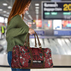 Aotearoa Iwi Ngati Toa Travel Bag Maori Wharenui House Tribal Pattern